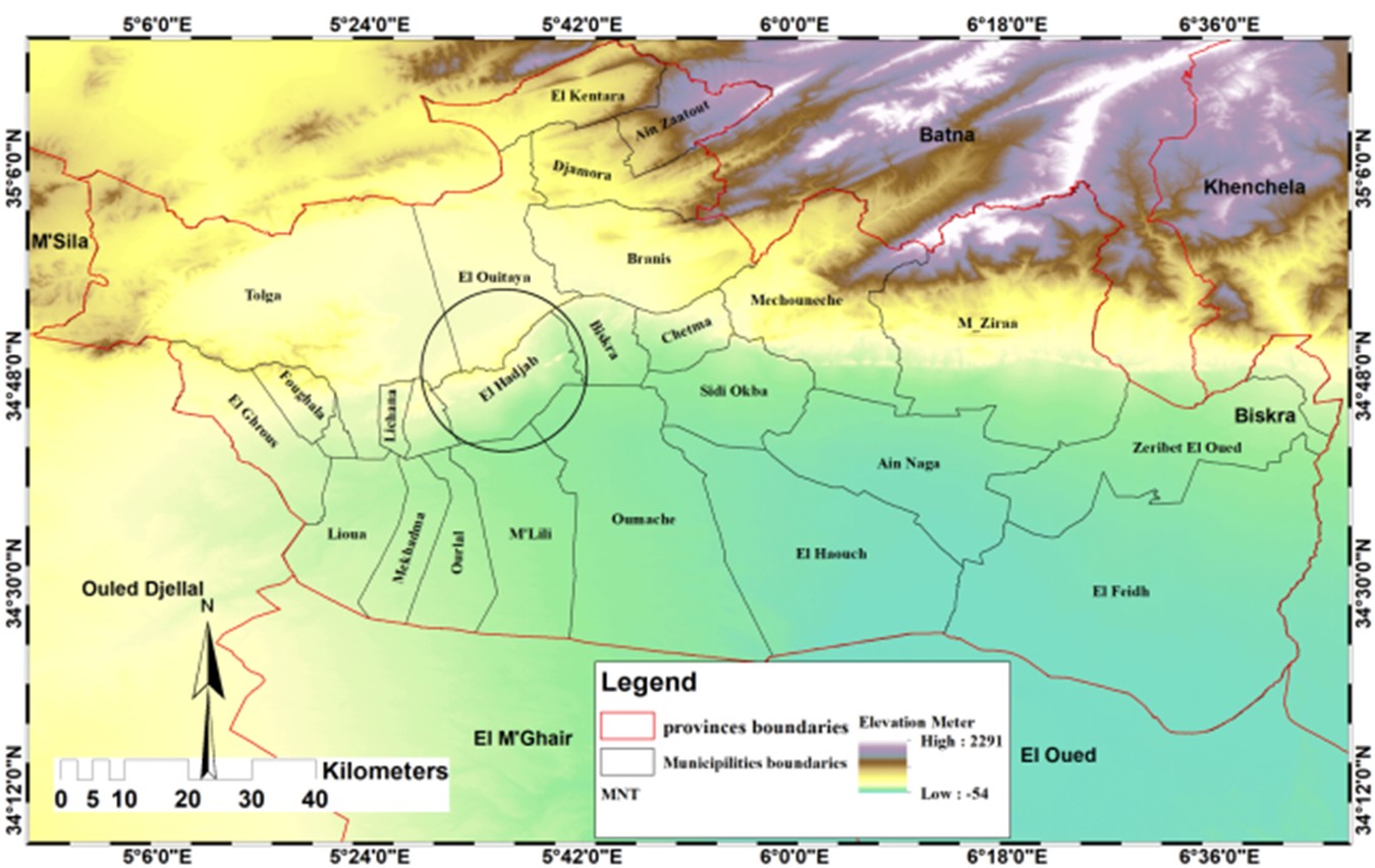 Figure 3. Topographical and geological regional features.