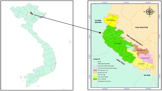 Figure 1. The location of the Song Cong basin.