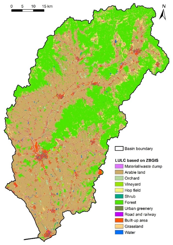 Figure 14. Original LULC in the Nitra River Basin.