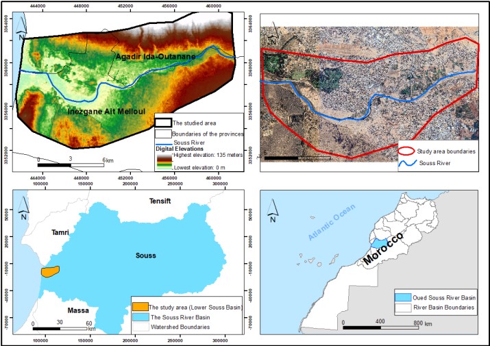 Figure 1. Study Area: Lower Souss Valley.